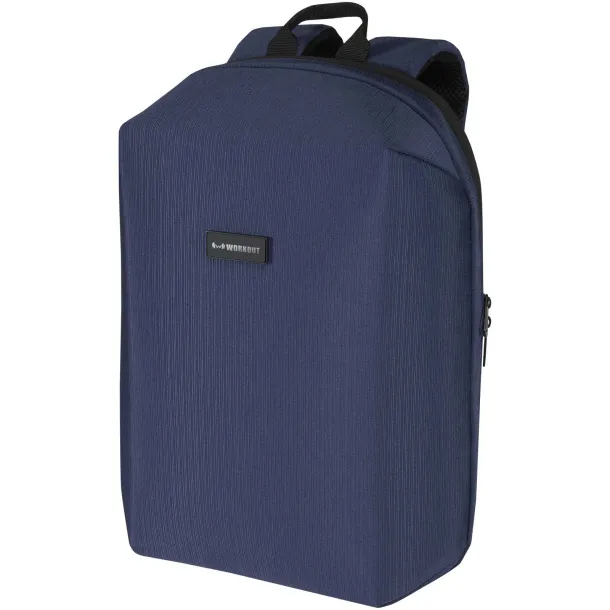 Luma 15" GRS recycled anti-theft laptop backpack 10L Navy Blue