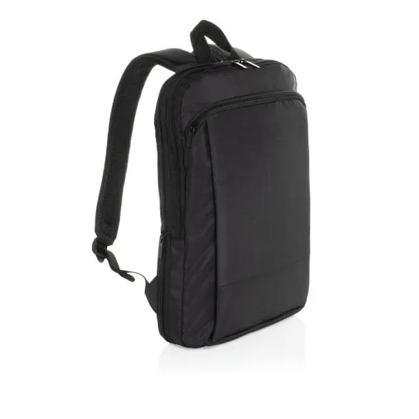  Flexpack AWARE™ RPET proširivi slim ruksak za laptop 15,6" - XD Collection Crna