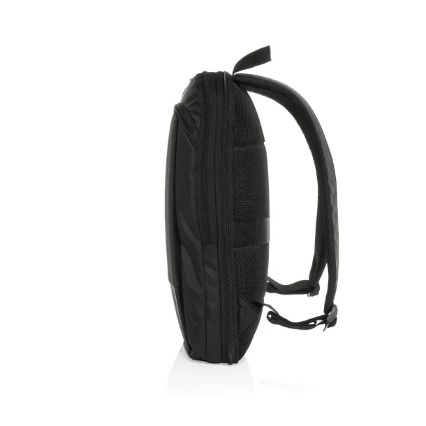  Flexpack AWARE™ RPET proširivi slim ruksak za laptop 15,6" - XD Collection Crna