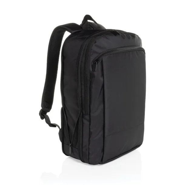  Flexpack AWARE™ RPET proširivi slim ruksak za laptop 15,6" - XD Collection Crna