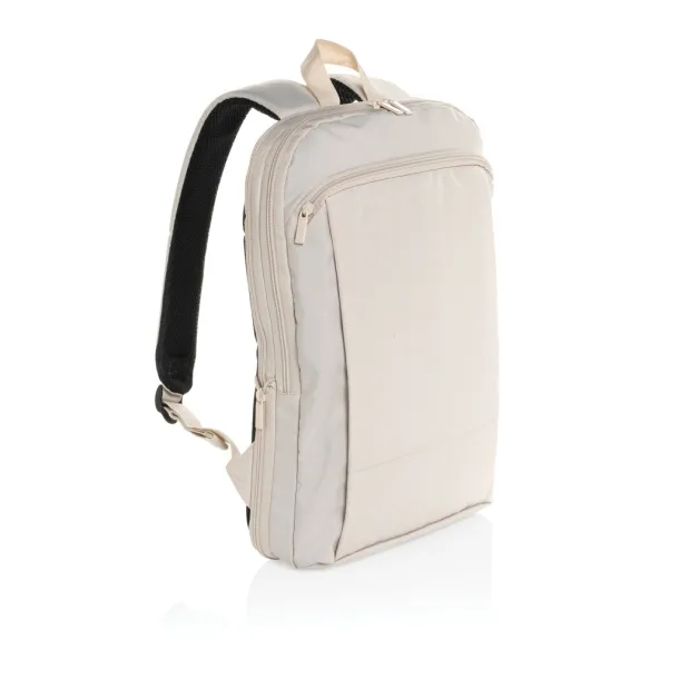 Flexpack AWARE™ RPET proširivi slim ruksak za laptop 15,6" - XD Collection beige