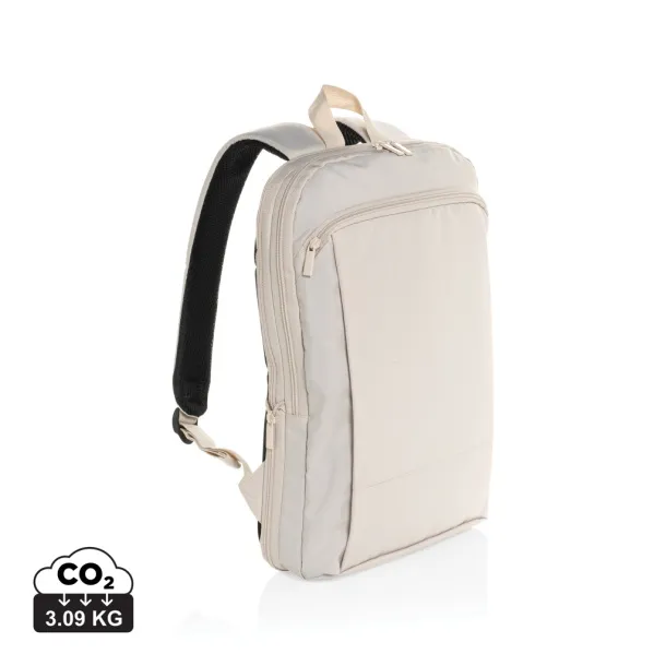  Flexpack Aware™ RPET Expandable Slim 15.6" Laptop Backpack - XD Collection beige