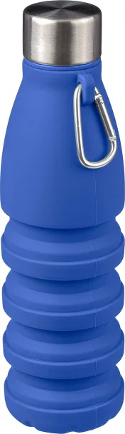 Erin Silicone foldable drinking bottle 550 ml cobalt blue