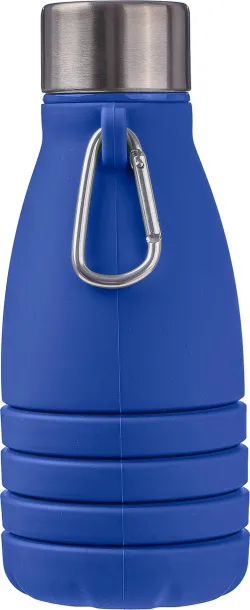 Erin Silicone foldable drinking bottle 550 ml cobalt blue