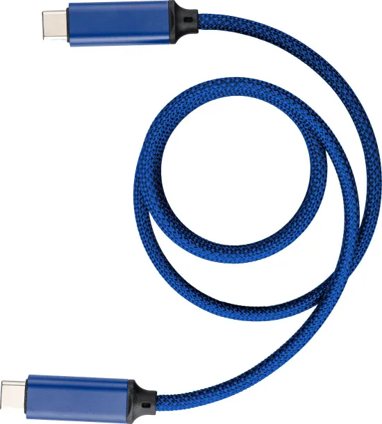 Janet Nylon charging cable  Plava