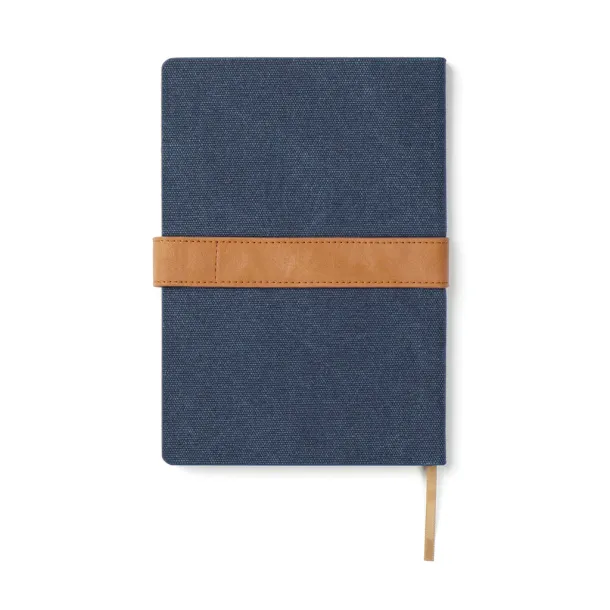  VINGA Bosler A5 RCS recycled canvas note book - Vinga navy