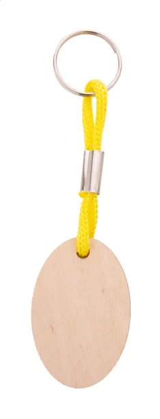 Woody Plus B custom keyring Yellow Natural