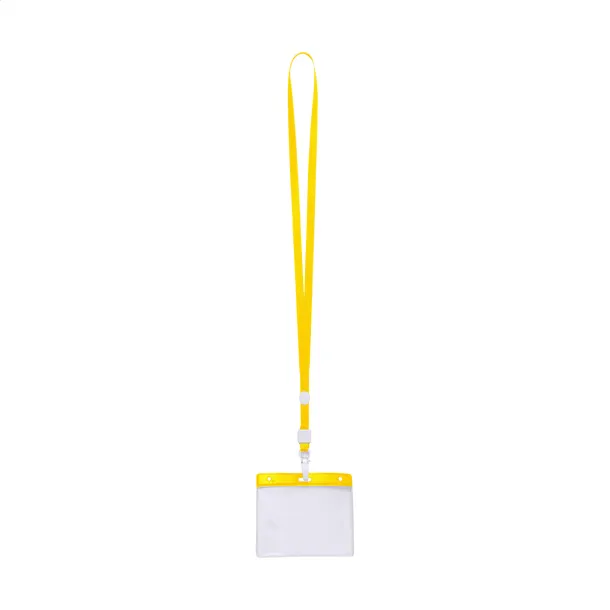 Ballek badge lanyard Yellow Transparent