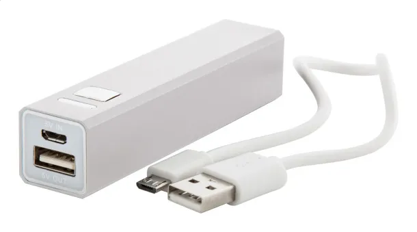Balzur USB prijenosna baterija, 2200 mAh Bijela