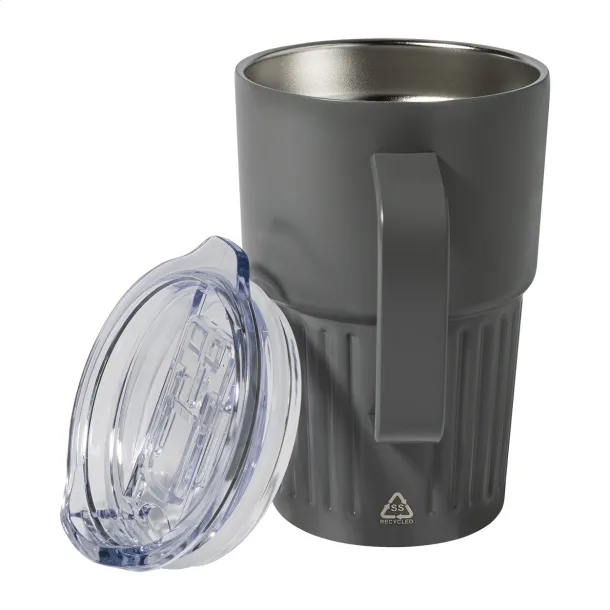 Streaky Grab thermo mug Dark grey