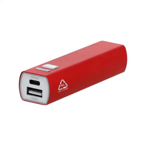 RaluBase prijenosna baterija, 2 600 mAh Crvena