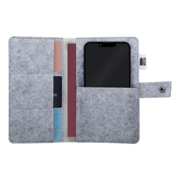 CreaFelt Journey custom RPET travel organizer White Grey