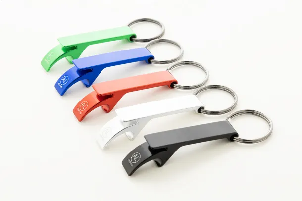 Rallop bottle opener keyring Black