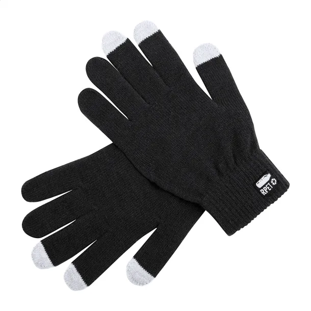 Retap RPET touch screen gloves Black