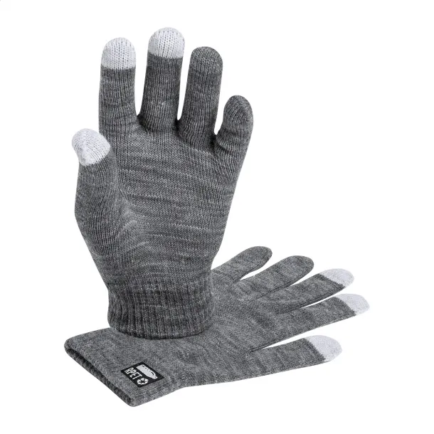 Retap RPET touch screen gloves ash grey
