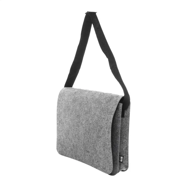 Refelt Courier RPET felt messenger bag Grey