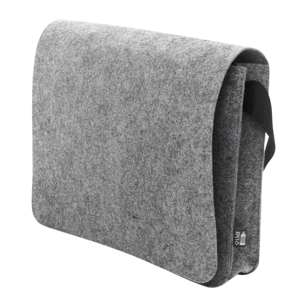 Refelt Courier RPET felt messenger bag Grey