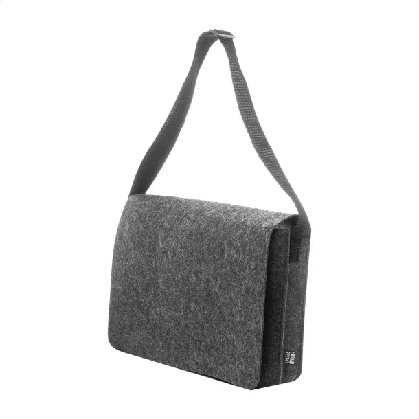 Refelt Courier RPET felt messenger bag Dark grey
