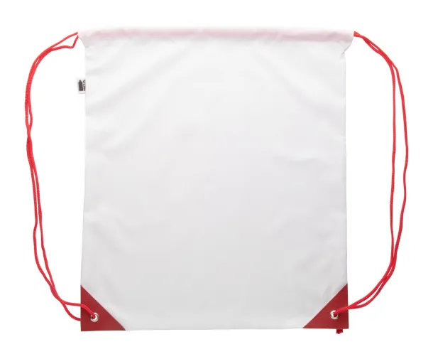 CreaDraw Plus RPET custom drawstring bag Red White
