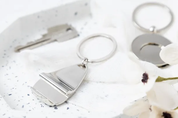 Kapka bottle opener keyring Silver