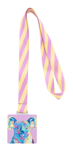 Subdal Shine Square personalizirana medalja Bijela