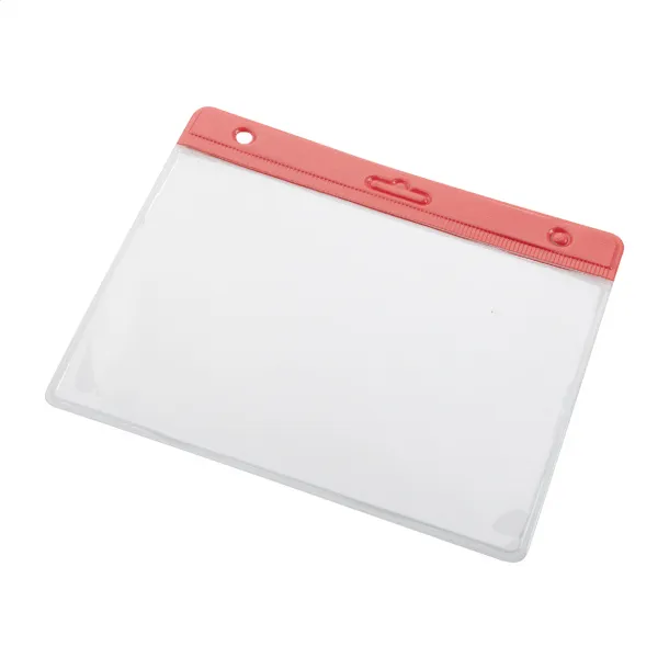 Bahhol badge holder Red Transparent