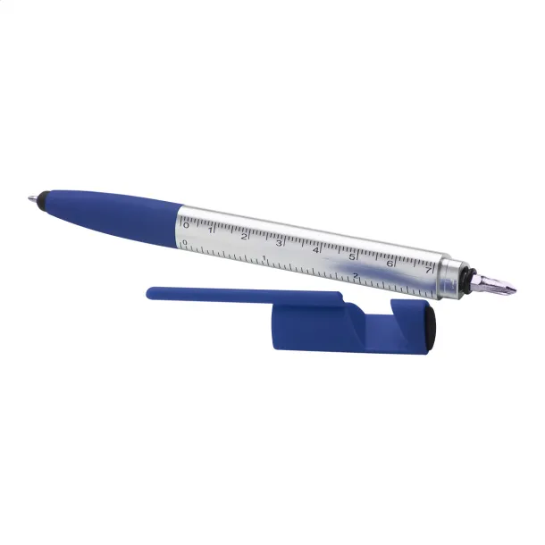Handy touch ballpoint pen Blue Silver