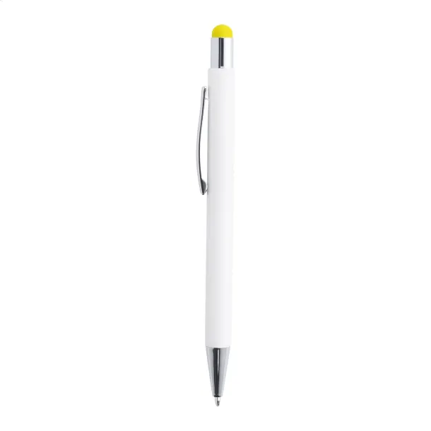 Wirly touch ballpoint pen Yellow White