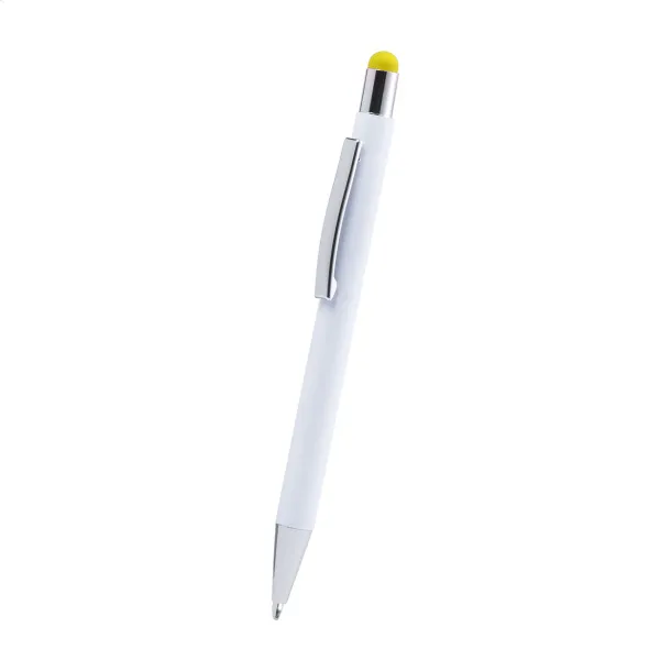 Wirly touch ballpoint pen Yellow White
