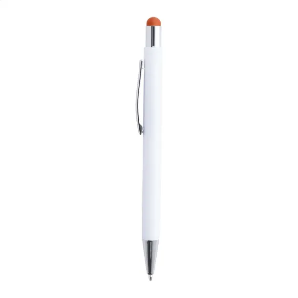 Wirly touch ballpoint pen Orange White