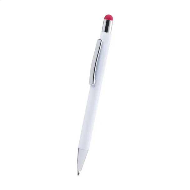 Wirly touch ballpoint pen Red White