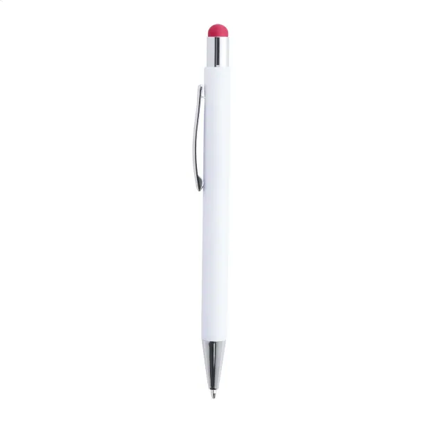 Wirly touch ballpoint pen Red White