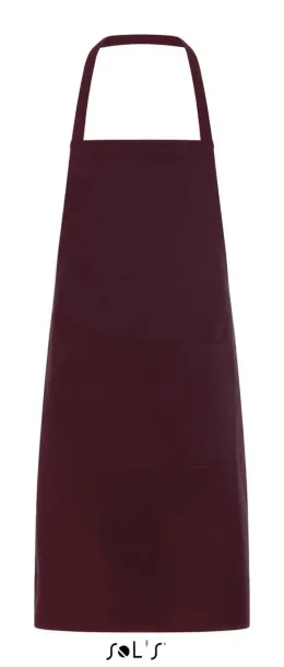  SOL'S GRAMERCY - LONG APRON WITH POCKET - SOL'S Burgundy