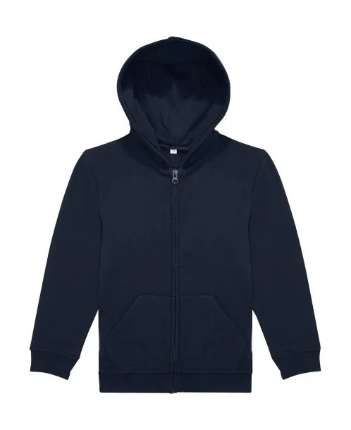  Dječji hoodie s patentnim zatvaračem, 280 g/m² - B&C Mornarsko plava