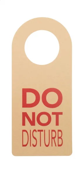 Disturb Eco custom door hanger Natural