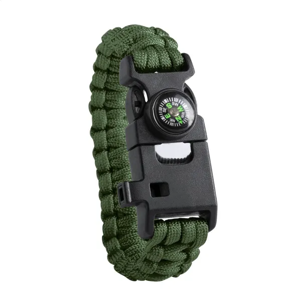 Peary survival bracelet Green Black
