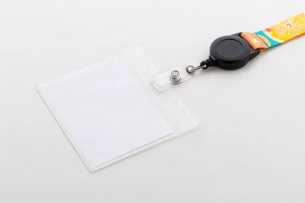 Subiner YoYo RPET personalizirani privjesak za ključeve/držač za propusnice Crna