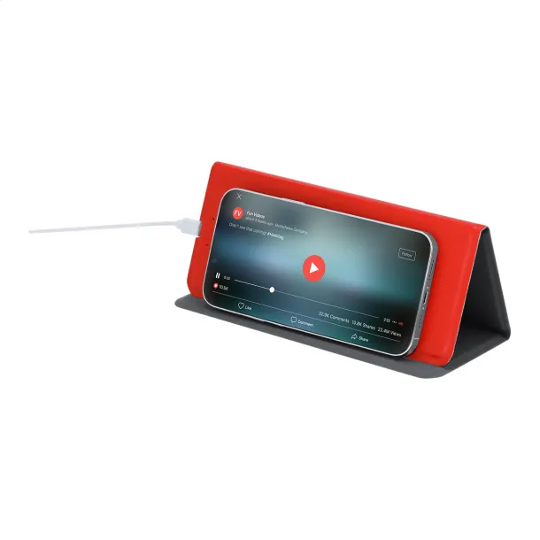 Peppu Charge wireless charger mousepad Red