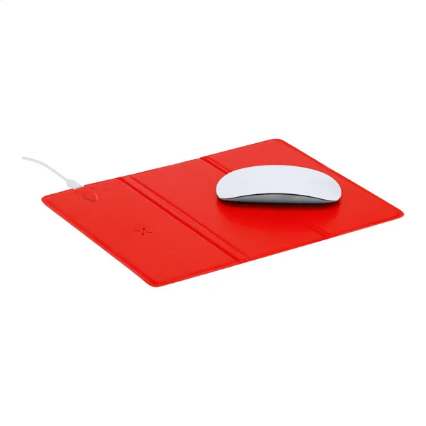 Peppu Charge wireless charger mousepad Red