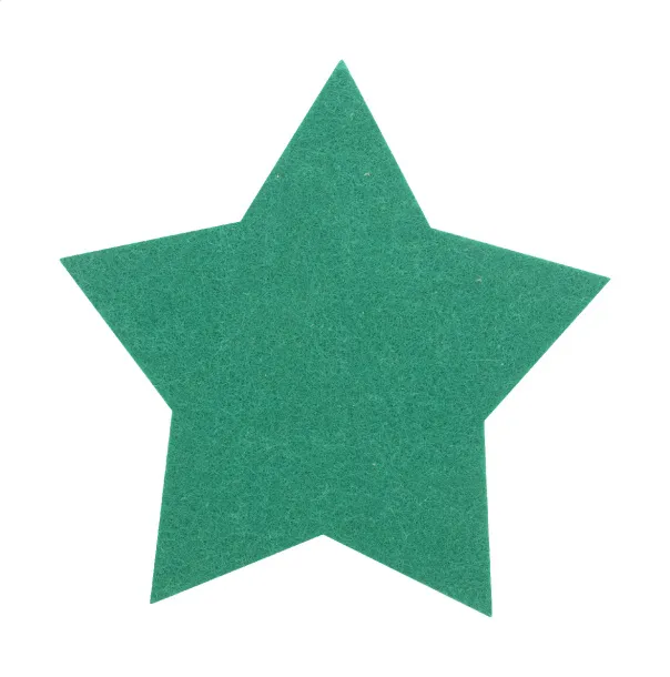 Vagnes RPET Christmas coaster set Green