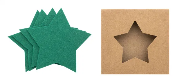 Vagnes RPET podmetač u obliku zvijezde Zelena