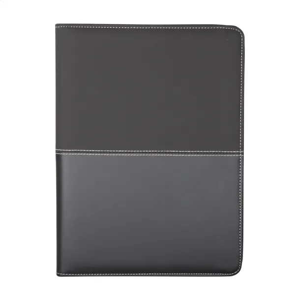 Duotone Zip A4 zipped document folder Black
