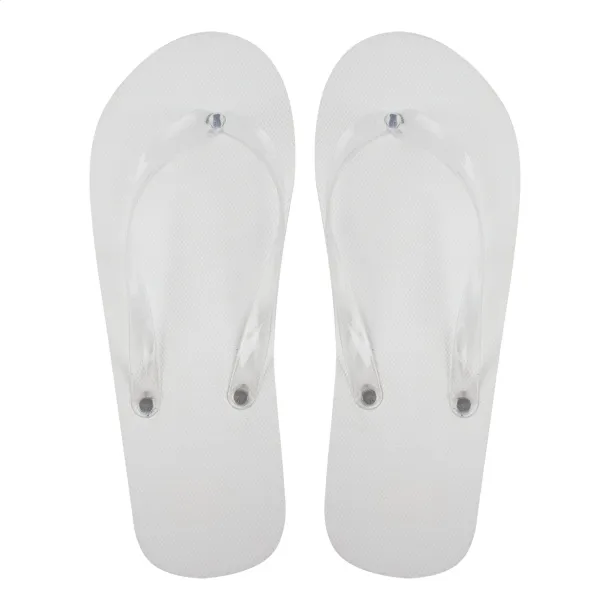 Boracay beach slippers White