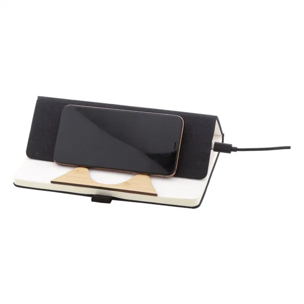 Chatom RPET wireless charger notebook Black