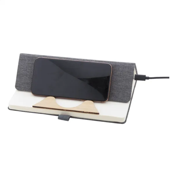 Chatom RPET wireless charger notebook Grey