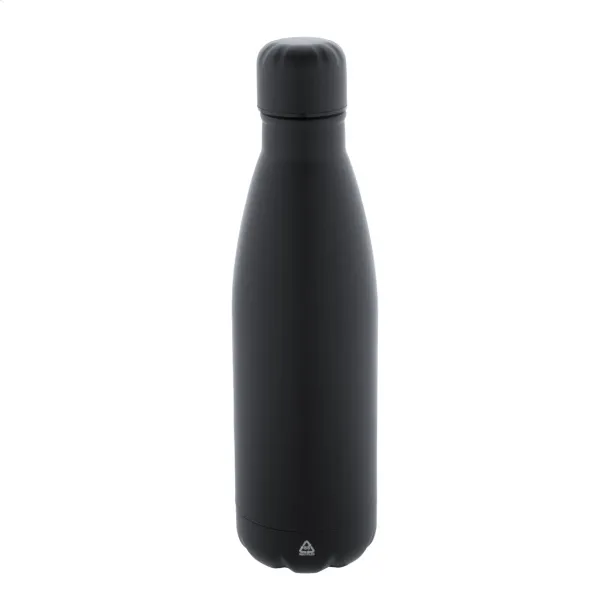 Refill recycled stainless steel bottle Black