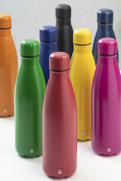 Refill boca od recikliranog nehrđajućeg čelika, 790 ml Crna