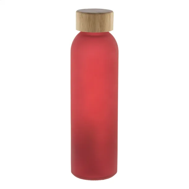 Cloody glass sport bottle Red