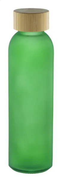Cloody glass sport bottle Green
