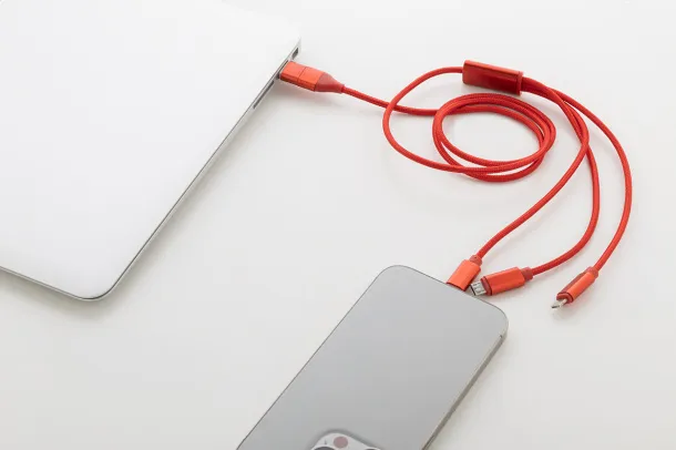 Ralong USB charger cable Red